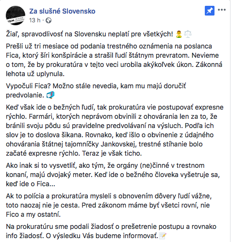Snímka obrazovky 2018 09 20 o 9.34.00 VYpočuli FICA? Pýta sa aktivistka Karolína Farská