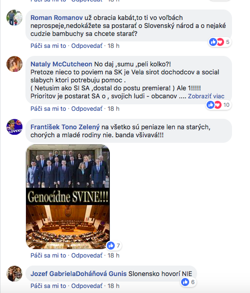 Snímka obrazovky 2018 09 30 o 10.30.40 SLOVáci PREMiérovi: Žiadne SÝRske SIROTY na SLOVEnsku nechceme