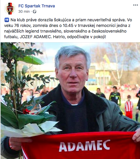 Snímka obrazovky 2018 12 24 o 11.55.51 SMUTNÁ udalosť: Jožko ADAMEC zomrel na ŠTEDRÝ DEŇ. RIP