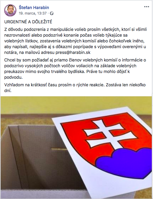Snímka obrazovky 2019 03 25 o 20.52.43 Video: Harabin podal ústavnú sťažnosť na prezidentské voľby