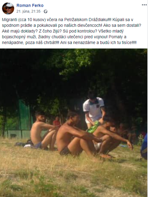 Snímka obrazovky 2019 06 24 o 14.19.46 ŠÍRIL HOAX o migrantoch, POLÍCIA si na neho poSVIETI. Skončí v BASE?