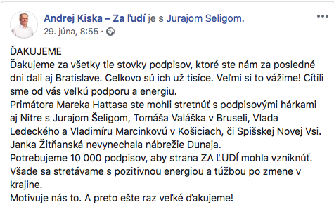 Snímka obrazovky 2019 07 01 o 6.44.23 KISKovci zbierajú PODPISY. BUĎte OPATRNÍ a POZOR na FALŠOVANIE!