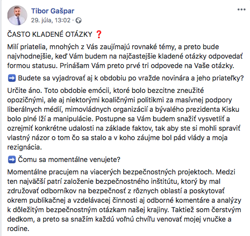 Snímka obrazovky 2019 08 02 o 9.26.25 BÝVALÝ policajný ŠÉF Gašpar zatiaľ neROKOVAL So žiadnou POLITICKOU STRANOU ani s politikom