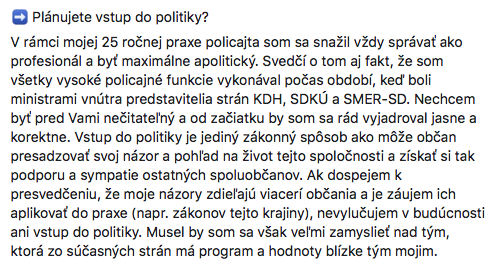 Snímka obrazovky 2019 08 02 o 9.26.34 BÝVALÝ policajný ŠÉF Gašpar zatiaľ neROKOVAL So žiadnou POLITICKOU STRANOU ani s politikom