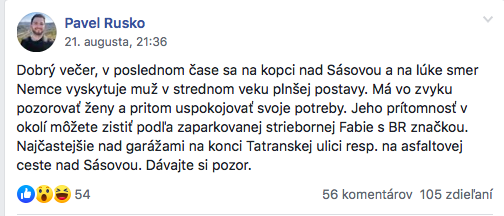 Snímka obrazovky 2019 08 26 o 15.35.10 ÚCHYLák ohrozuje ženy aj deti. KDE? Usvedčil RUSKO nahého PERVERZÁKA?!
