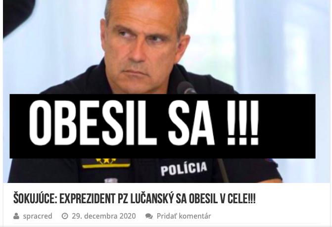 Snimka obrazovky 2020 12 30 o 11.11.58 SMRŤ Lučanského bude vyšetrovať KOTLEBA aj SÁKOVÁ, vyhlásil KOLLÁR