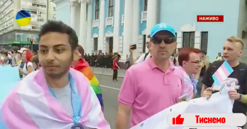 Snímka obrazovky 2019 06 23 o 16.50.27 PRAVICOVÍ extrémisti sa pokúsili narušiť pochod GAJOV a LEZIEB v Kyjeve