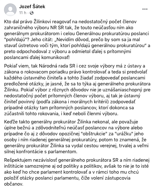 Snimka obrazovky 2022 02 01 o 8.16.31 ExPOLICAJT ostro zaútočil na GENERÁLneho PROKURÁTORa. Čo mu vyčíta ?