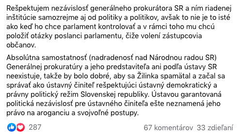 Snimka obrazovky 2022 02 01 o 8.16.39 ExPOLICAJT ostro zaútočil na GENERÁLneho PROKURÁTORa. Čo mu vyčíta ?