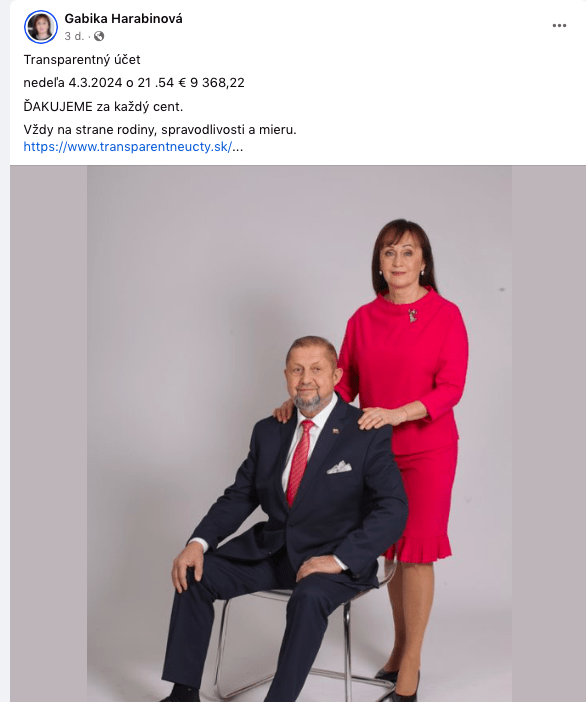 Snimka obrazovky 2024 03 08 o 8.49.04 HARABÍNova žena ďakuje za každý CENT. To video musíte vidieť