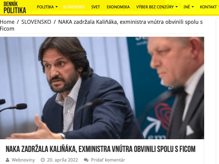 Snimka obrazovky 2024 05 19 o 11.47.09 NAKA už plní svoju funkciu a chráni premiéra FICA